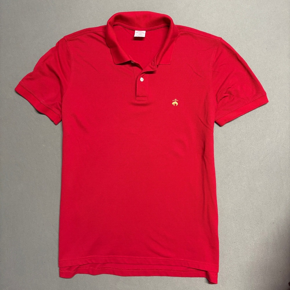Brooks Brothers Original Fit Red Performance Polo‎ Shirt Men's L